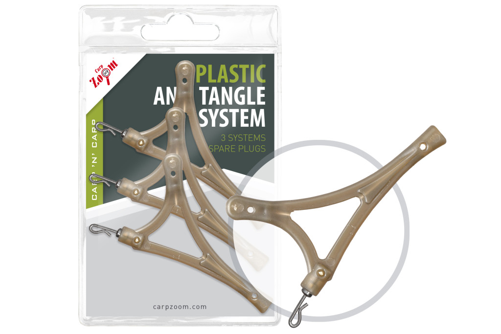 Carp Zoom Plastic Anti Tangle System, 3 systems + 6 spare plugs