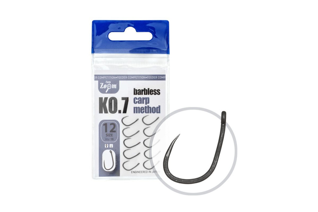 KO.7 Carp  Method Hook, #16, barbless, 10pcs