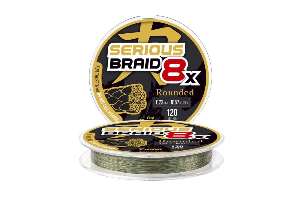 Carp Zoom Serious 8X fonott zsinór, o 0,10 mm, 120 m, 6,16 kg, zöld