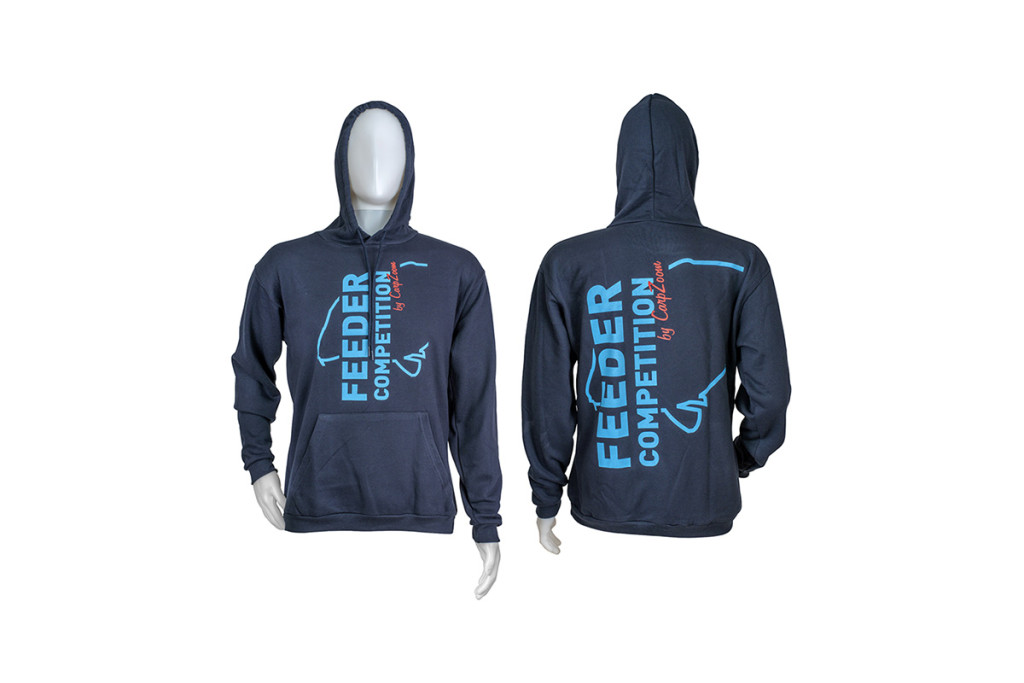 Feeder Competition Kapucnis pulóver, XL, kék