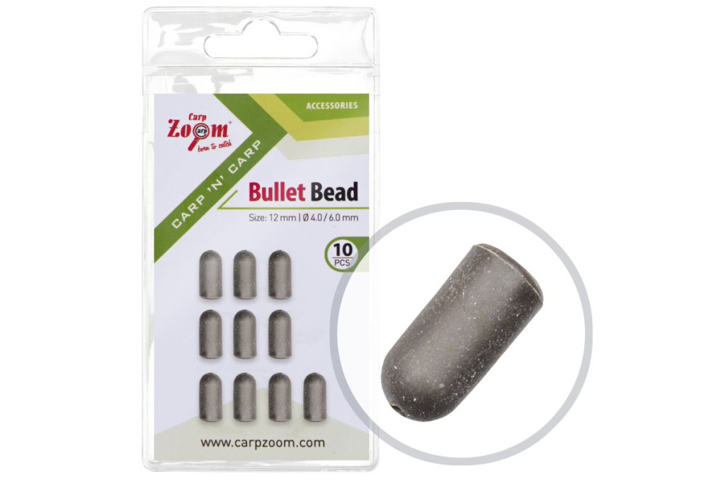 Carp Zoom Kötésvédő ütköző, o 6/3 - 12 mm, zöld, 10 db