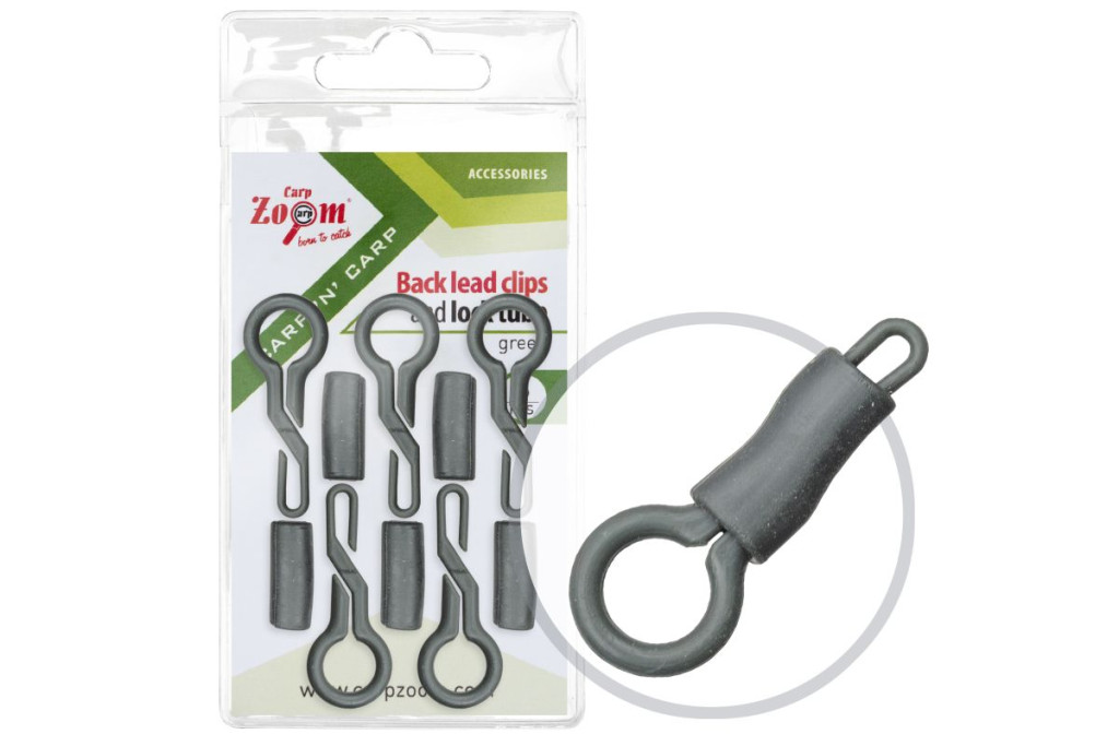 Back lead clips + lock tube (5 pcs) Green