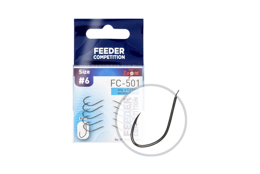 Feeder Competition-501 hook, #6, 10pcs