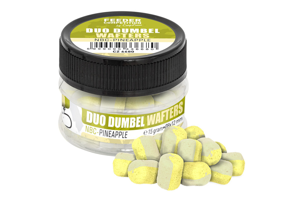 Feeder Competition Duo Dumbel Wafters, Ø10x14mm, 15g, NBC-pineapple