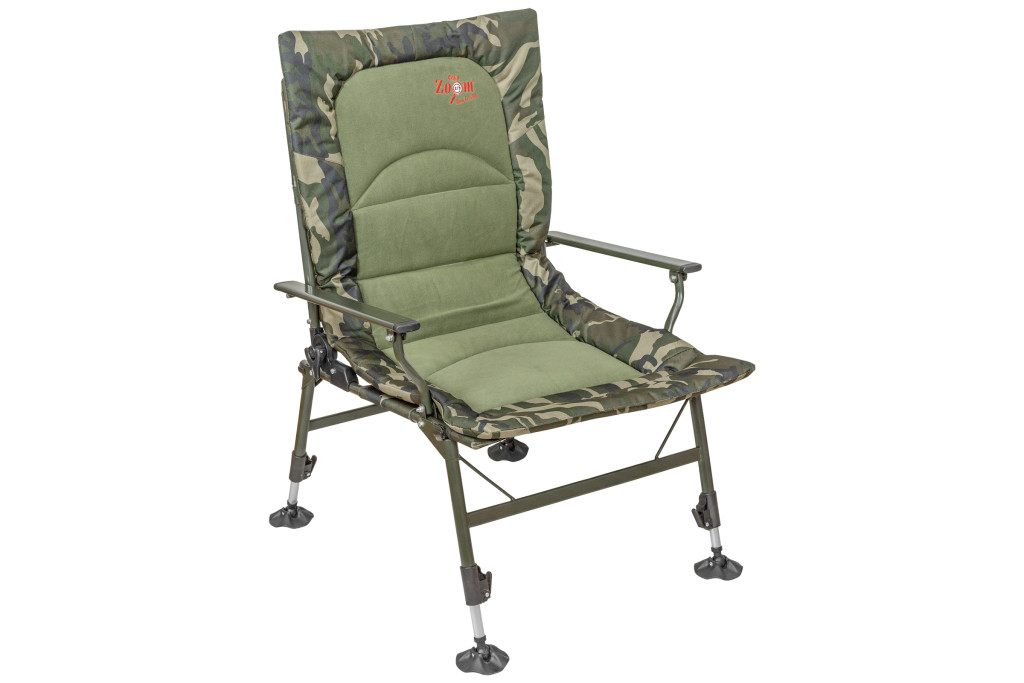 Carp Zoom Full Comfort Boilie Armchair, 63x60x38/100 cm, Camou/Fleece