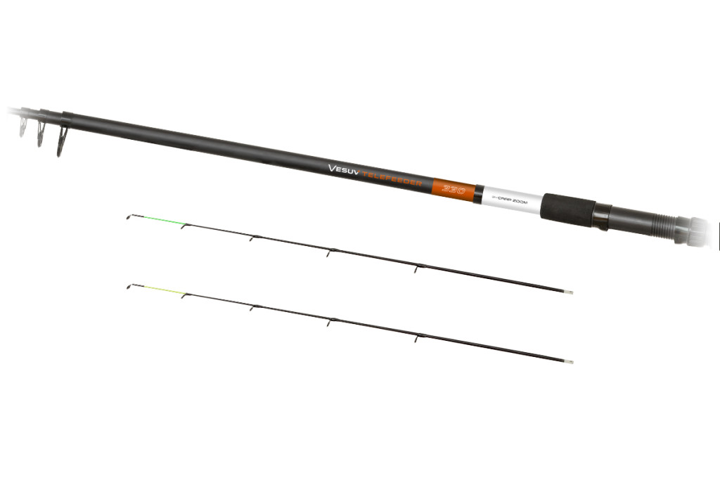 Carp Zoom Vesuv Telefeeder horgászbot, 330 cm, 40-90 g, 6+3 részes