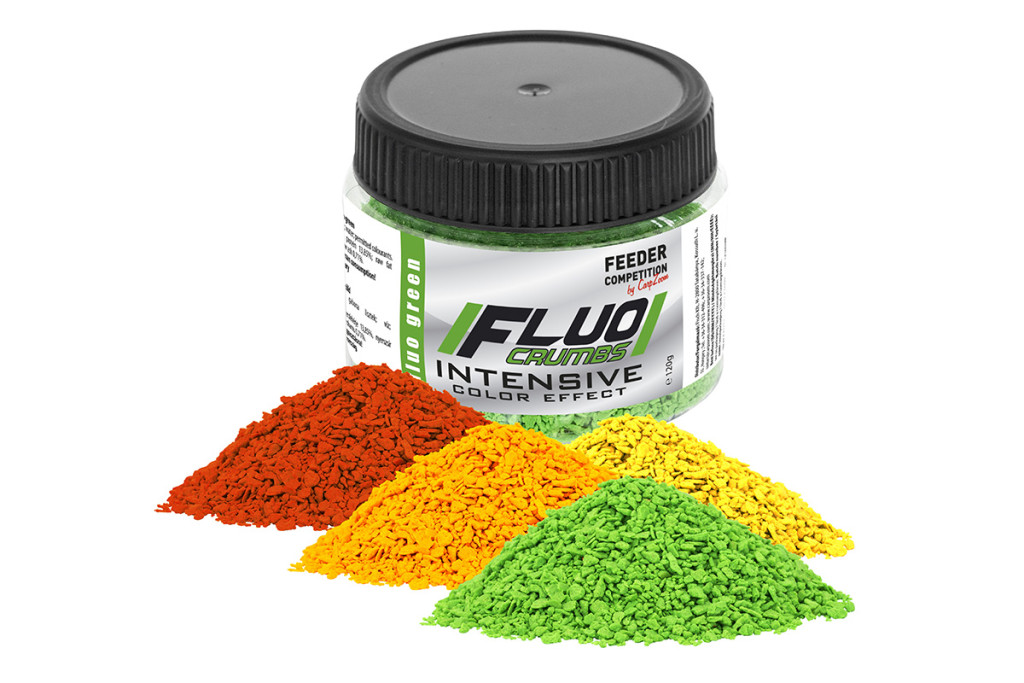 Feeder Competition Fluo Crumbs süllyedő morzsa, narancs,citrom, fluo zöld, 120 g