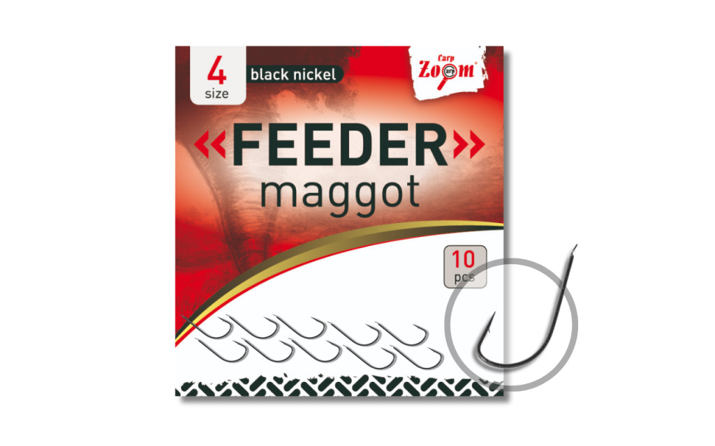 Carp Zoom Feeder horog csontkukachoz, #6, 10 db