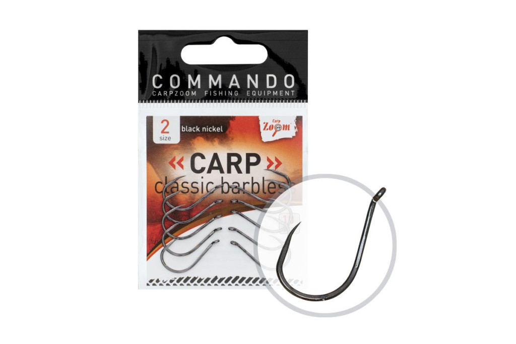 Carp Classic Barbless Hook #2, 10pcs