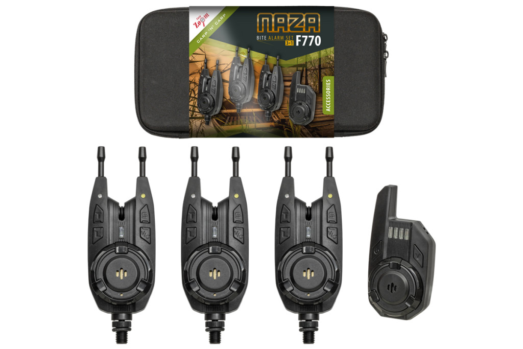 Carp Zoom Naza F770 3+1 Bite Alarm Set