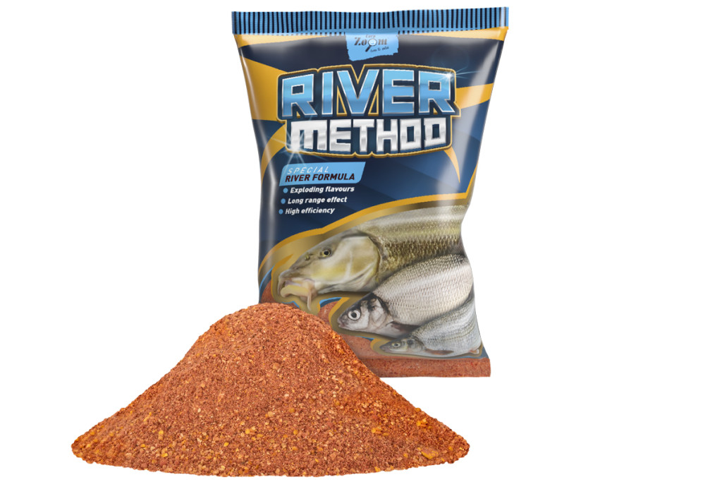 River Method Groundbait, strawberry-fish, 2000 g