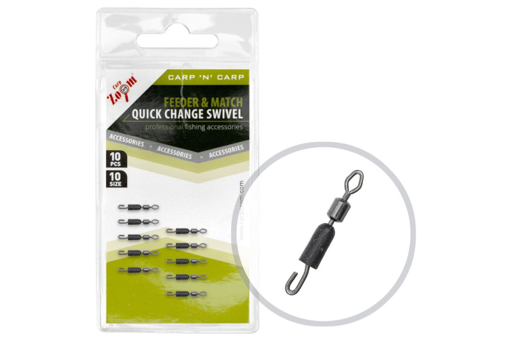Carp Zoom Feeder és match gyorskapocs, #12, 10 db