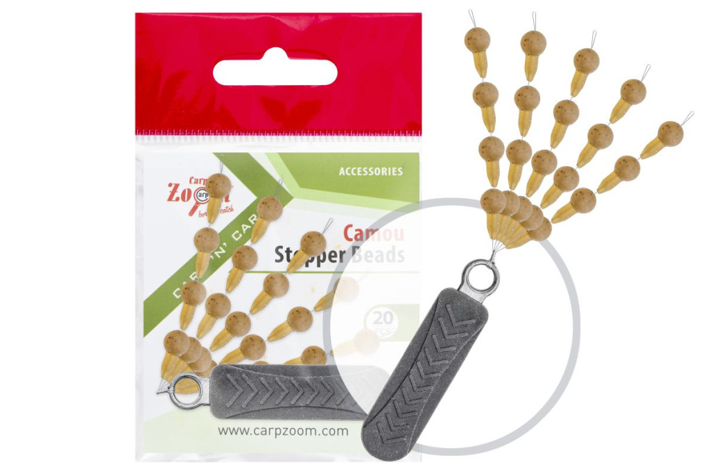 Camou Stopper Beads, 20pcs