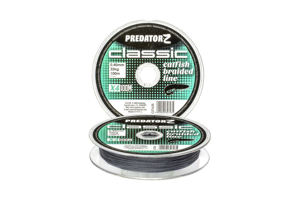 Predator-Z Calssic harcsázó zsinór, o 0,60 mm, 100 m, 60 kg, sötétszürke