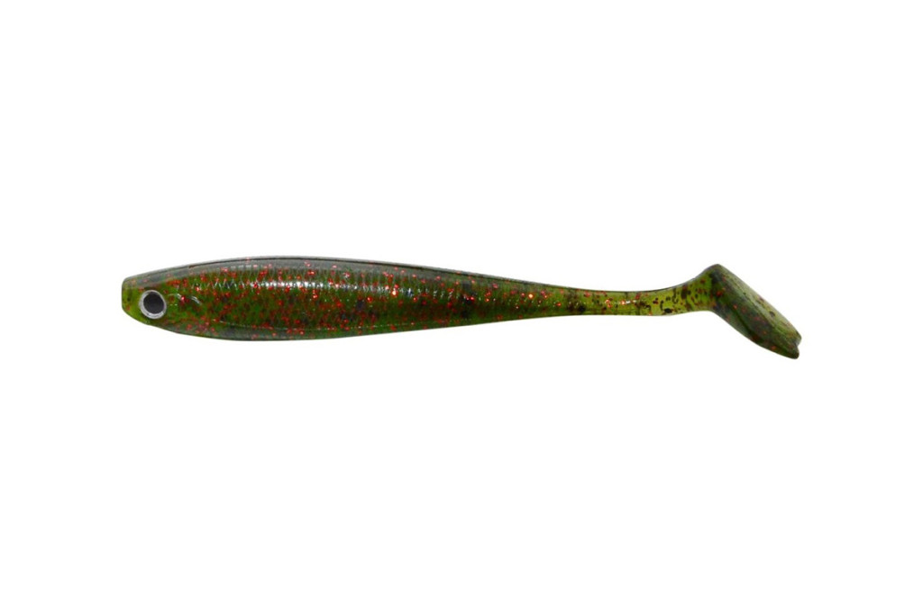 Predator-Z Ducking Killer gumihal fish with flavour, 9 cm, sotet, szines csillam, 5 pcs