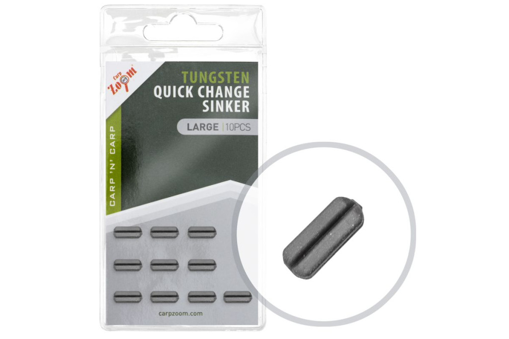 Tungsten Quick Change Sinker, Medium, 10pcs