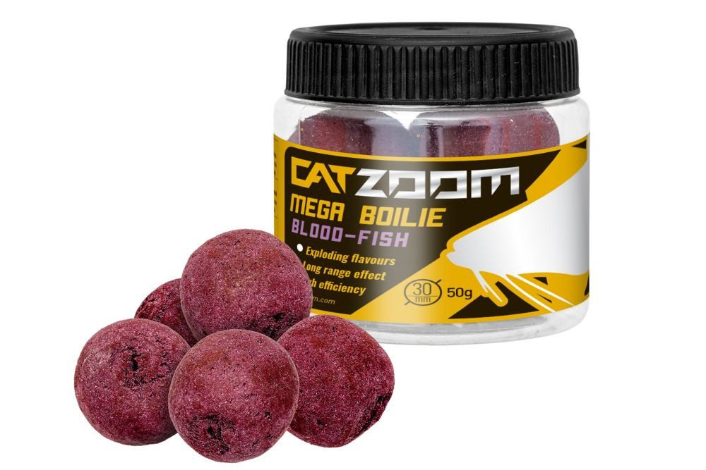 Carp Zoom Harcsa mega bojli, 30 mm, vér, hal, 50 g
