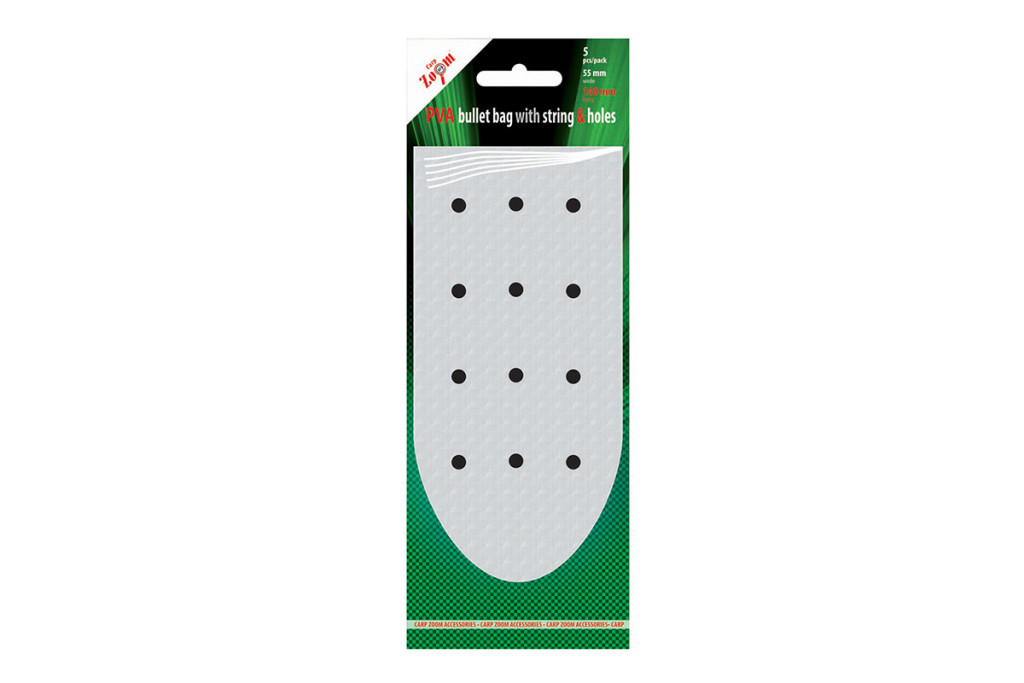 PVA Bullet Bag w. String&Holes 55x140mm 5pcs